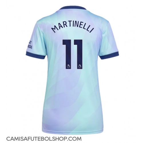 Camisa de time de futebol Arsenal Gabriel Martinelli #11 Replicas 3º Equipamento Feminina 2024-25 Manga Curta